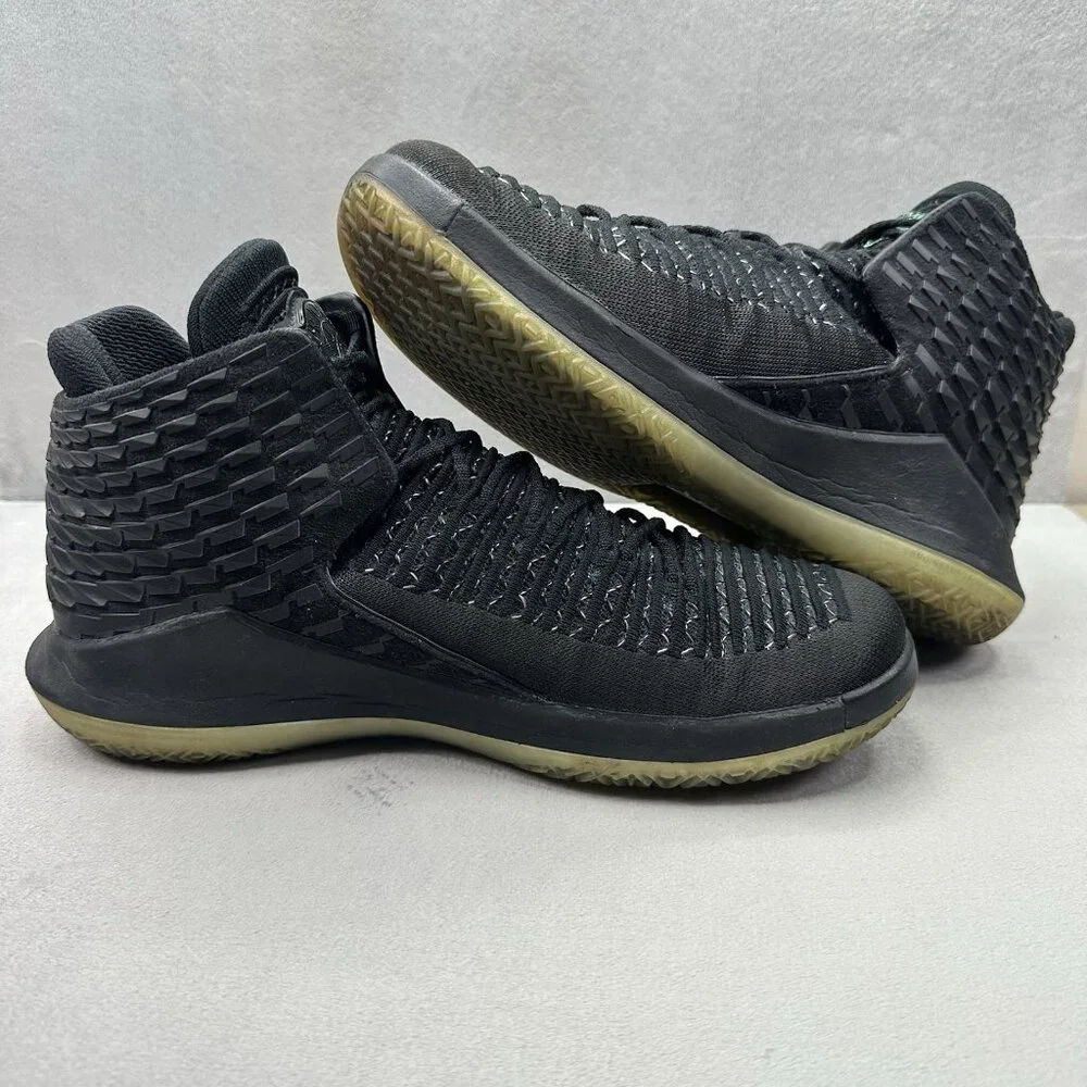 Mens Size 10 Air Jordan 32 XXXII Black Cat Shoes Black‎ Metallic Silver 2018